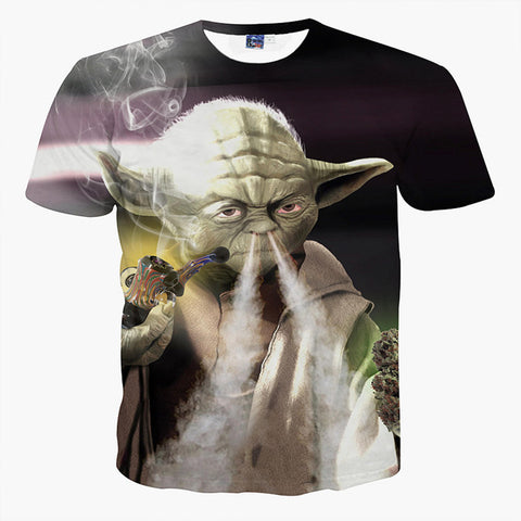 StarWars T shirt Yoda Smoking pipe