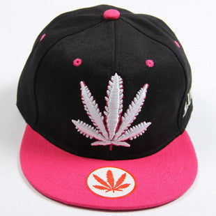 New Fashion Leaf Weed Snapback