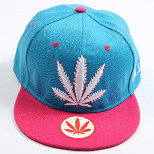 New Fashion Leaf Weed Snapback