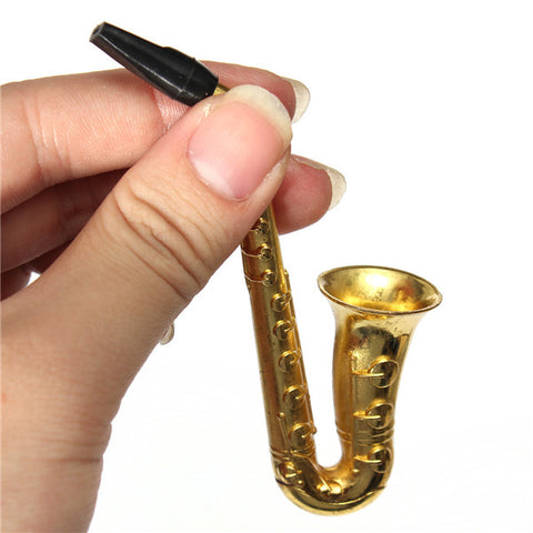 Metal Weed Pipes - Small Saxophone Portable